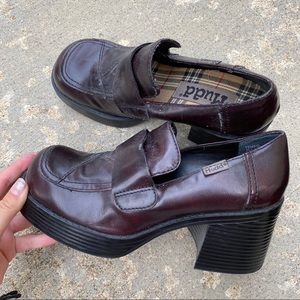 90s platform loafers